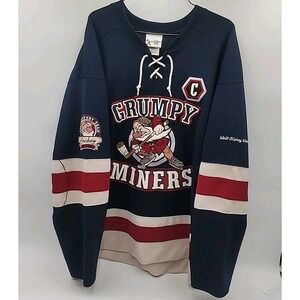 Walt Disney GRUMPY MINERS Hockey Starter Jersey Size L Large Mint Rare